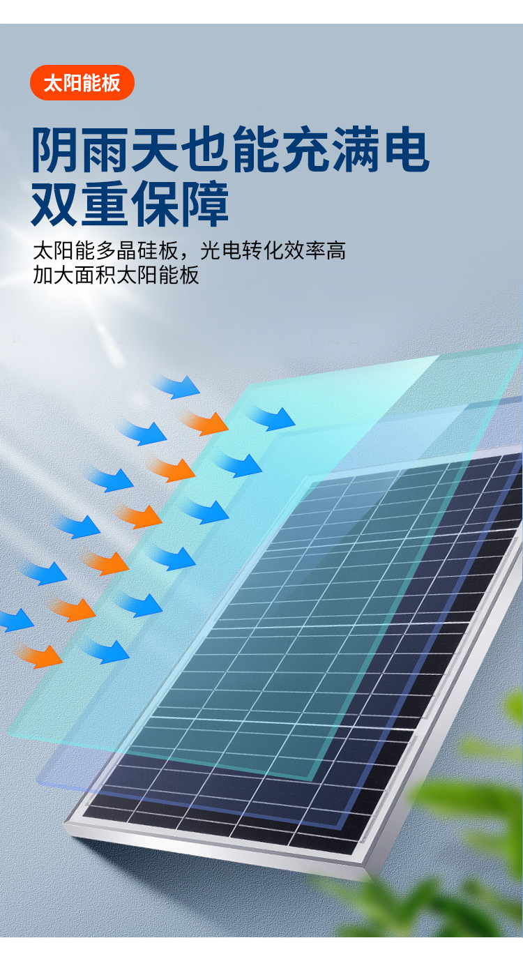 2023新款太阳能灯户外庭院灯爆亮院子照明灯弧面广角投光灯路灯详情24