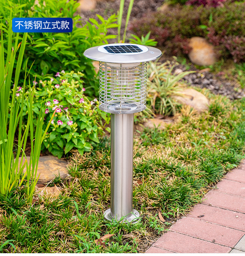 太阳能灭蚊灯 庭院室外防水照明花园家用物理电击驱蚊灯捕蚊神器详情19