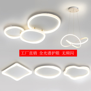 简约现代服装店铺吊灯六边形客厅灯跨境新款复式跃层loft公寓吊灯详情9
