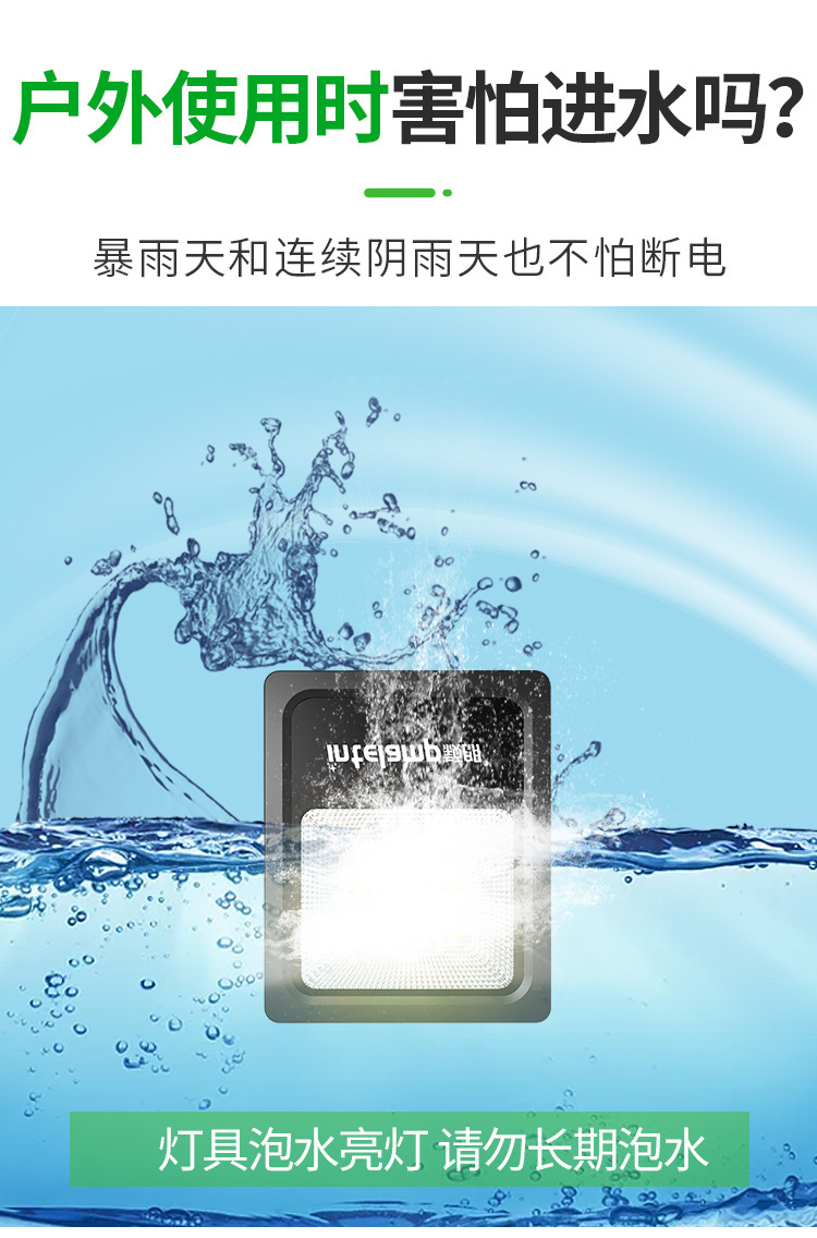 太阳能投光灯led庭院户外露营营地防水新农村超亮照明泛光灯详情15