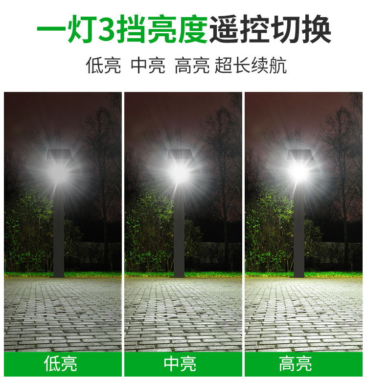 太阳能投光灯led庭院户外露营营地防水新农村超亮照明泛光灯详情23