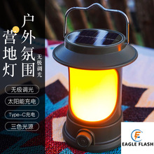 义乌闪电鹰新款太阳能路灯户外感应LED圆形壁灯户外防水景观花园详情11