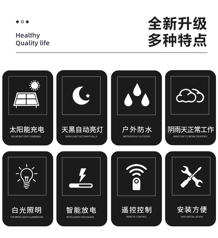 义乌闪电鹰新款太阳能吊灯LED超亮复古球泡灯户外防水节能详情18