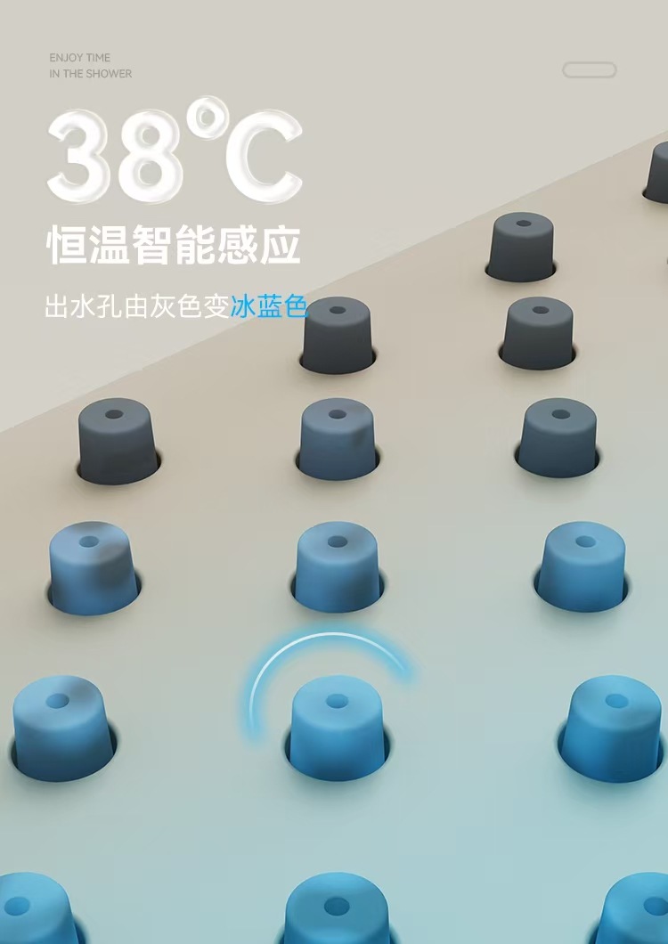 淋浴花洒套装多功能双层置物家用浴室卫生间增压花洒奶白详情6