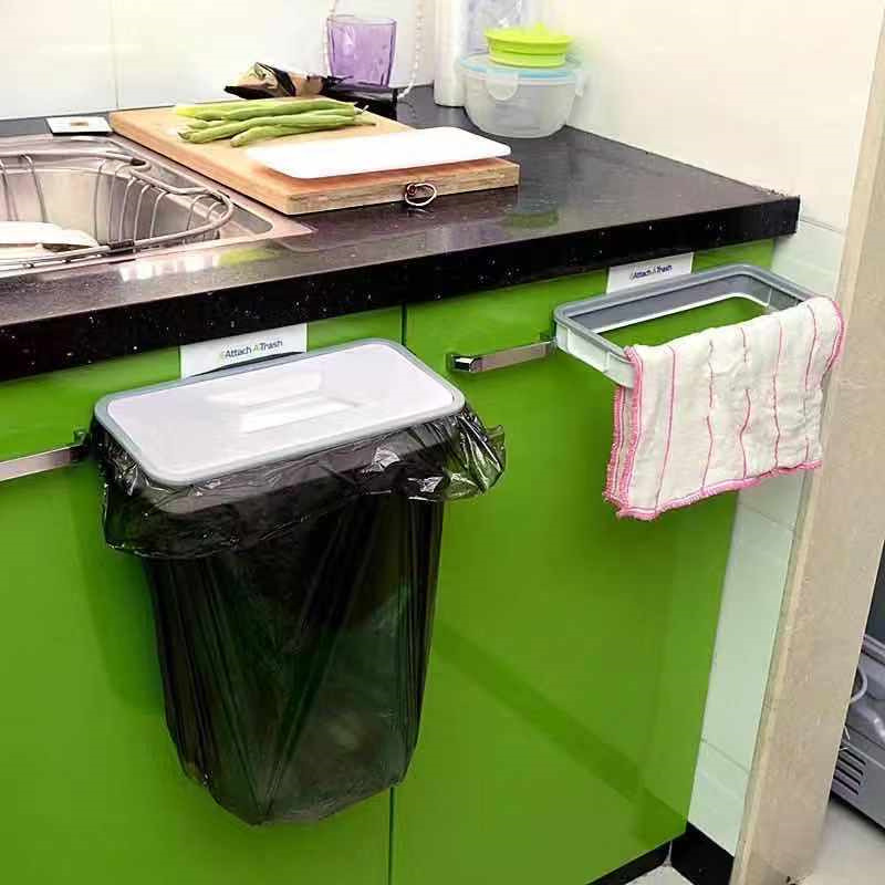 垃圾袋挂架Attach-A-Trash柜门挂式跨境代发厨房垃圾袋架支持验厂详情4