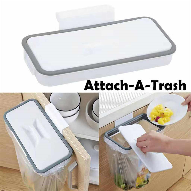 垃圾袋挂架Attach-A-Trash柜门挂式跨境代发厨房垃圾袋架支持验厂详情8