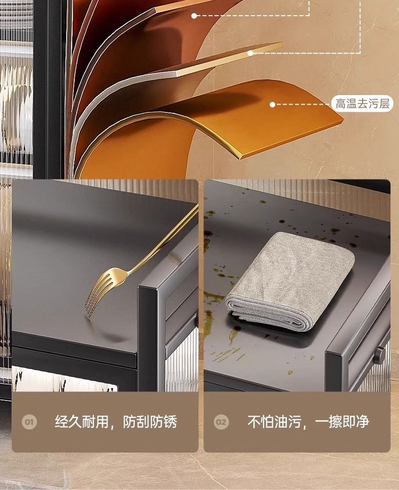 带盖碗架厨房碗碟置物架家用碗柜台面筷盘防尘收纳盒多功能沥水架详情2