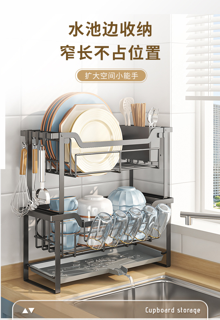 碗架沥水架碗盘碗碟收纳架厨房置物架放碗碟晾碗架碗筷菜板杯子架详情1