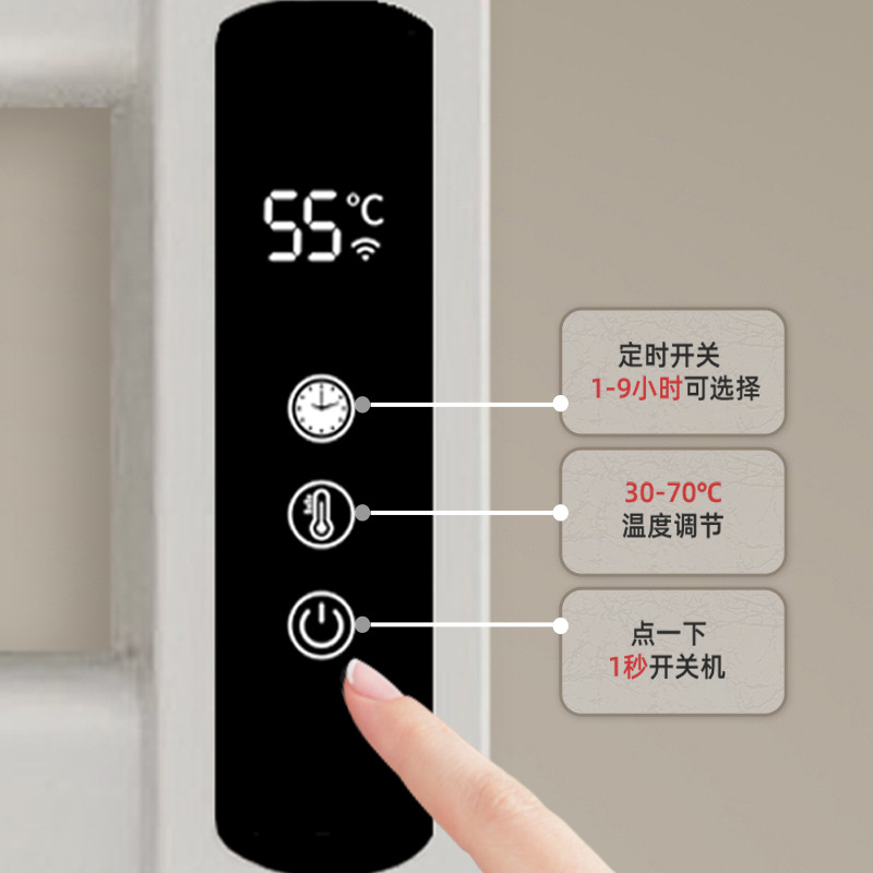 电热毛巾架家用智能恒温烘干浴室卫生间支持毛巾杆免打孔置物架详情2