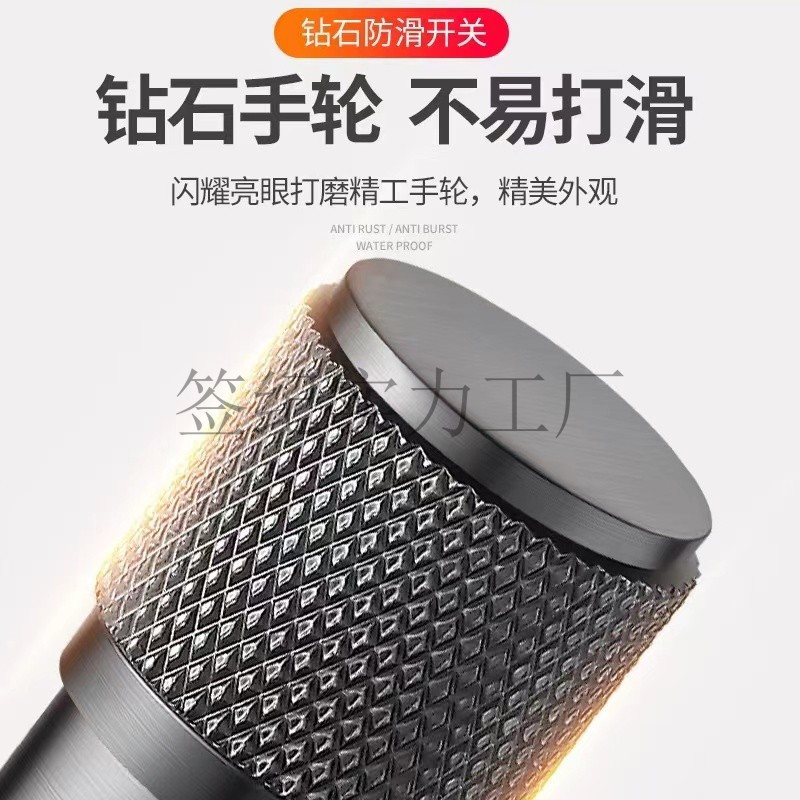 枪灰色304不锈钢4分加厚铜芯三角阀冷热防回水通用热水器马桶开关详情3