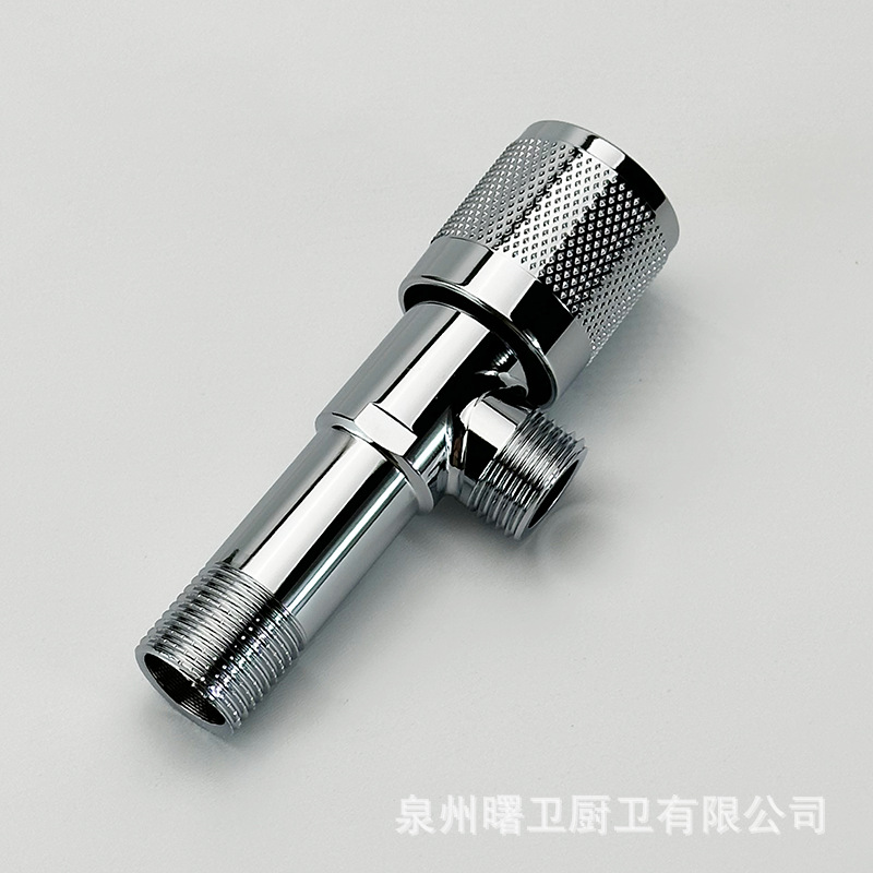 不锈钢加长三角阀 铜芯座便开关可过盐雾高标电镀加厚防爆出水口详情2