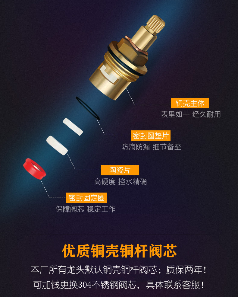 批发三角阀批发304不锈钢角阀热水器加厚角阀4分DN15止水阀铜阀芯详情3
