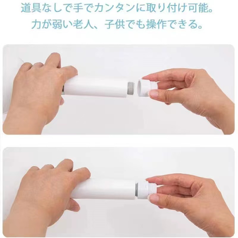 日本花洒转接头KMGT接口适配器转换头电镀外贸跨境增压手持莲蓬头详情7