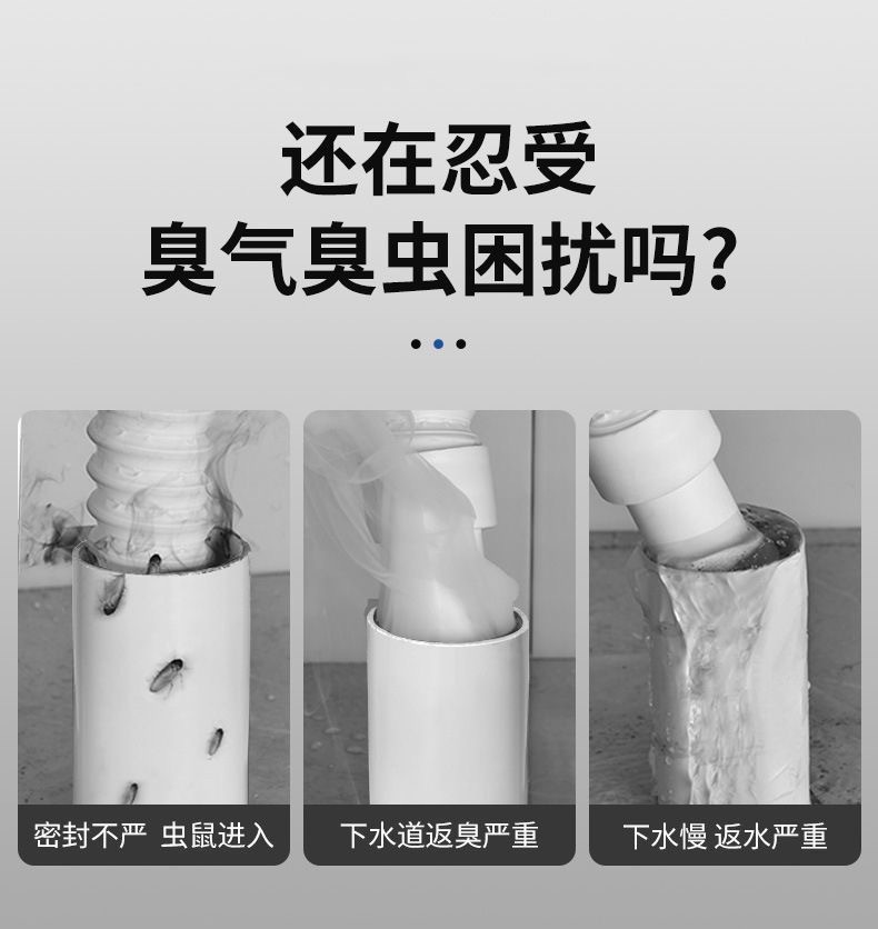 下水管道地漏防臭神器防反臭密封塞家用厨房洗手盆通用堵防臭地漏详情4