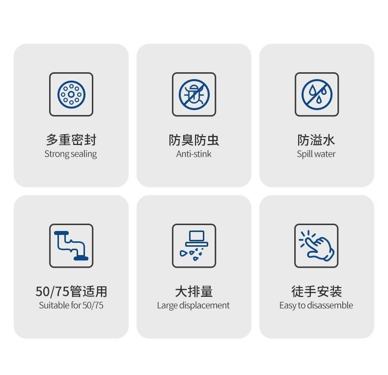 下水管道地漏防臭神器防反臭密封塞家用厨房洗手盆通用堵防臭地漏详情3