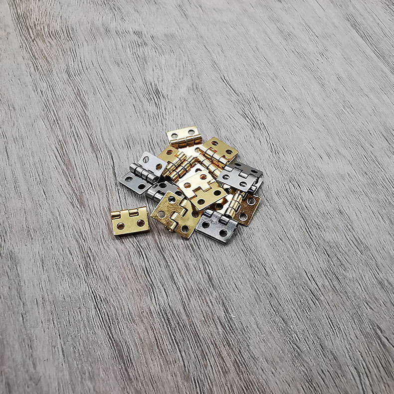 2分纯铜迷你合页 核桃小屋工艺品礼盒10*8mm小号铰链详情1