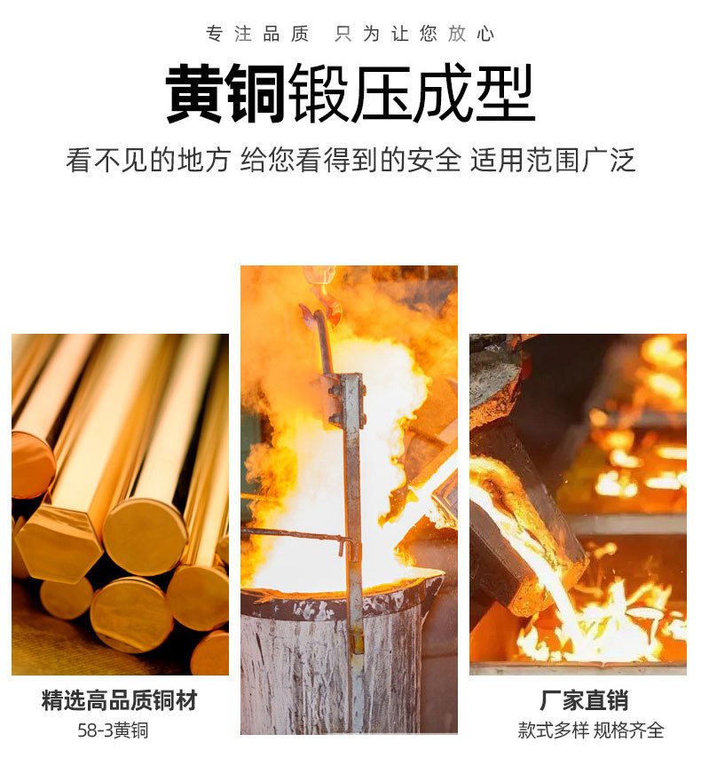 全铜金属内六角外丝堵头螺纹四分六分一寸内六角堵头（中迅五金）详情3