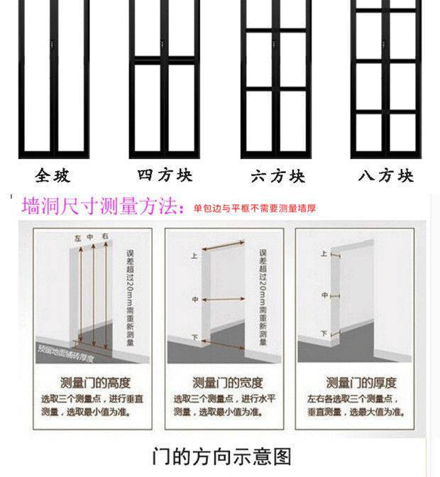 适用钛镁合金卫生间折叠门推拉门长虹玻璃门厕所隔断有轨折叠门无详情4