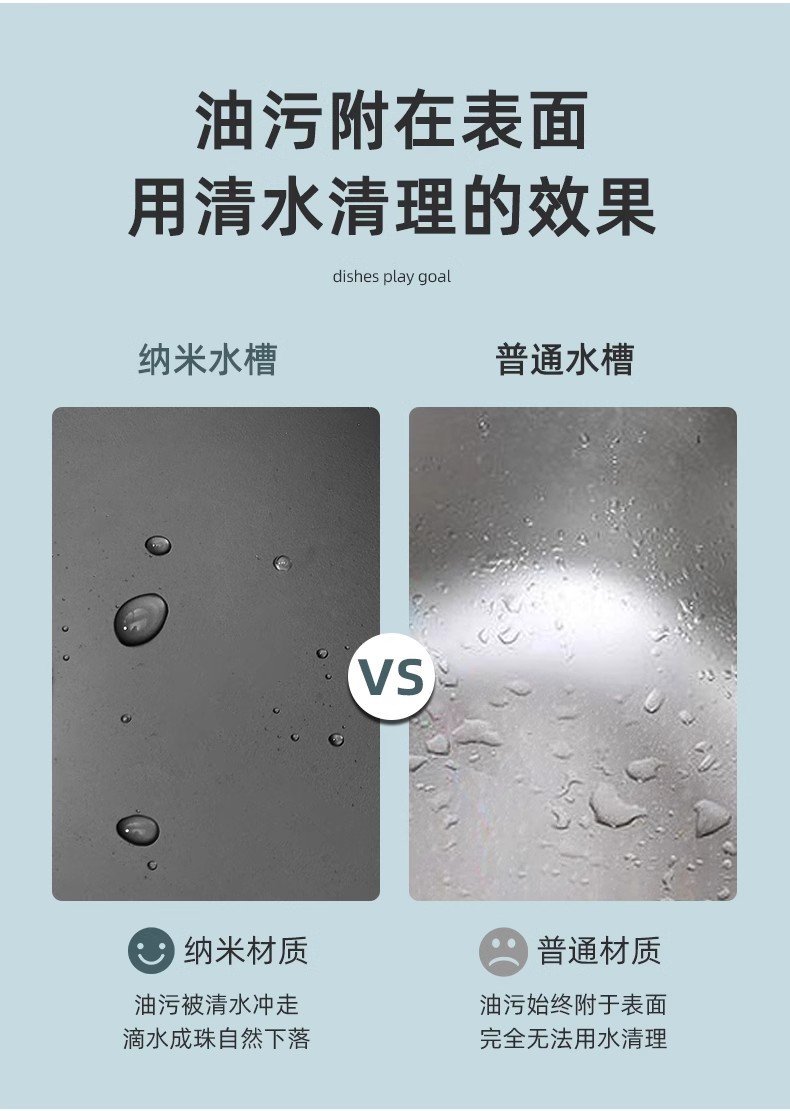 黑色纳米304不锈钢水槽厨房小号方形洗菜盆台下单槽吧台岛台阳台详情9