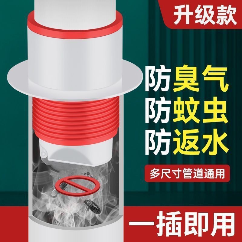卫生间硅胶防溢防臭密封塞厨房下水道防臭神器通用型管道下水道详情2