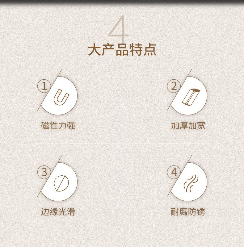 家具柜门磁吸强磁橱柜五金配件碰珠衣柜闭合器柜吸磁碰不锈钢门吸详情12