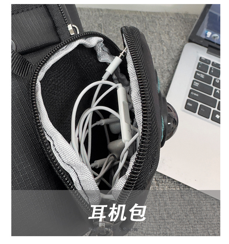 ins简约休闲百搭大容量大学生书包电脑背包男士出差通勤双肩包详情图36