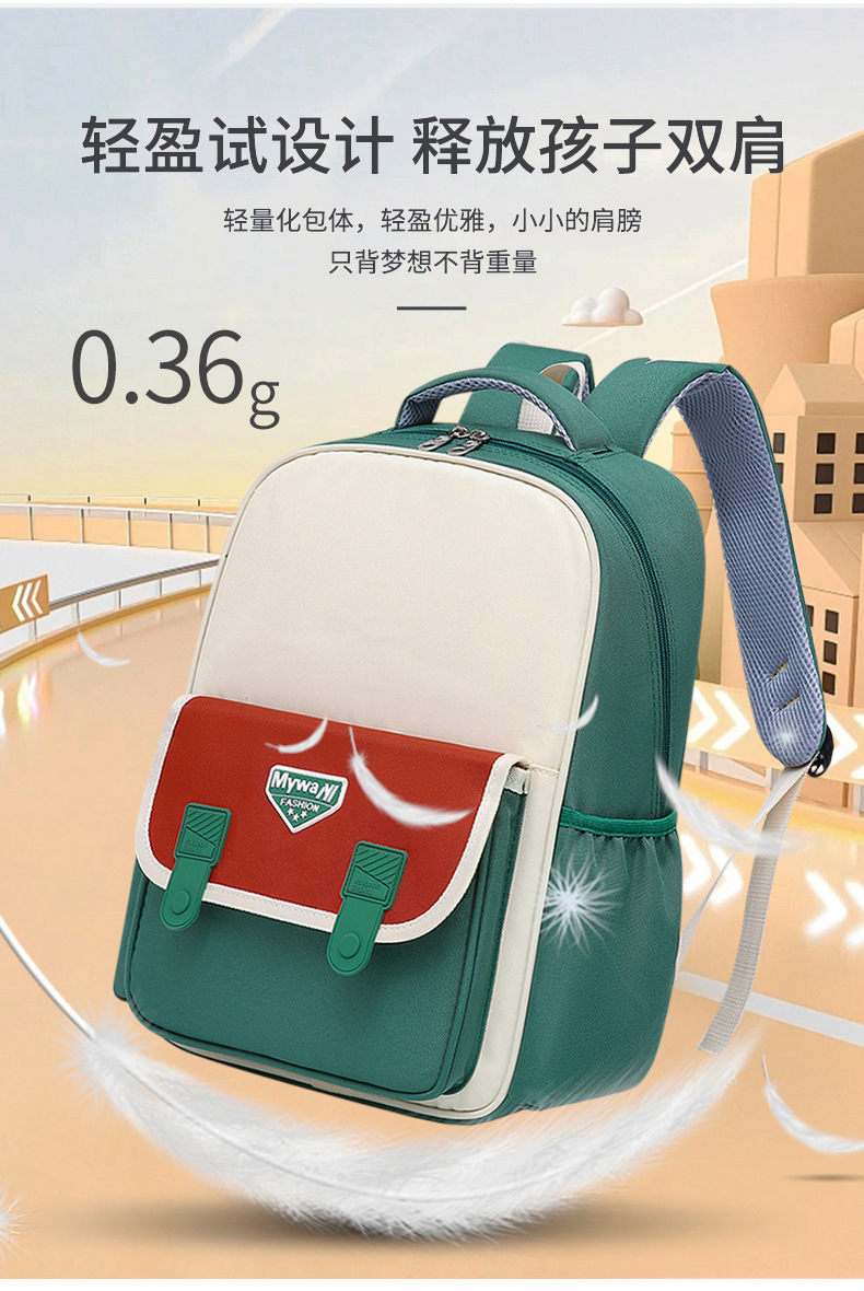 小学生书包定制logo培训班广告包儿童背包大容量牛津布幼儿园书包详情图5