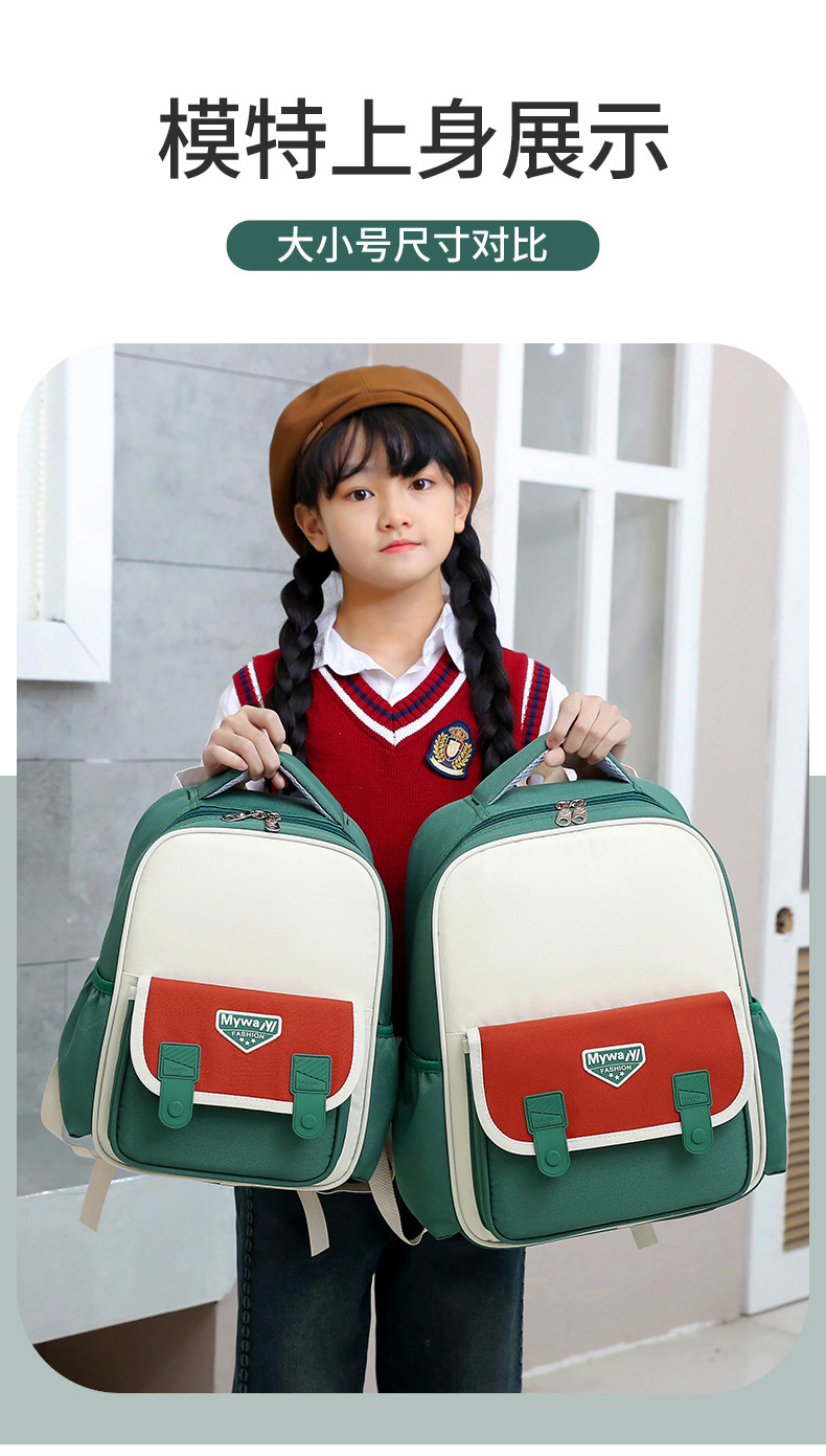 小学生书包定制logo培训班广告包儿童背包大容量牛津布幼儿园书包详情图3