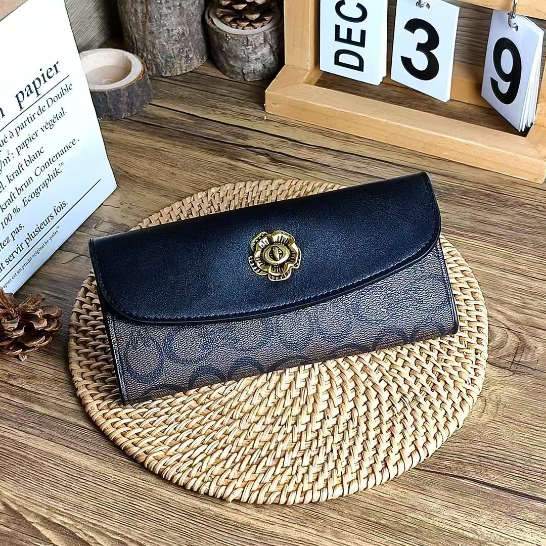 经典钱包女山茶花拼色软皮时尚简约钱夹多卡位大容量复古手拿包,价格,厂家,一手货源,一件代发- 中国大集