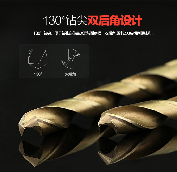 含钴M35 麻花钻头 直柄高速钢 打不锈钢专用详情图8