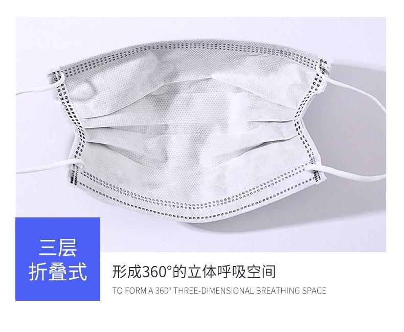三层加厚一次性口罩防尘防飞沫舒适透气成人男女平面口罩加厚款式详情图18