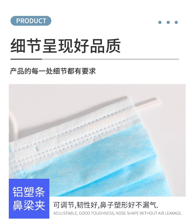 三层加厚一次性口罩防尘防飞沫舒适透气成人男女平面口罩加厚款式详情图15