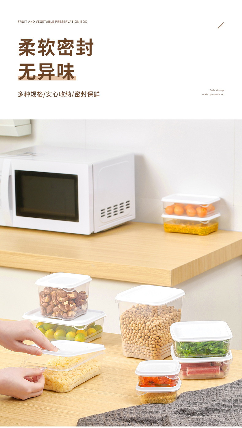 Y ZT2221 食品保鲜盒方便开合不易漏不串味密封可微波炉加热饭盒详情图5