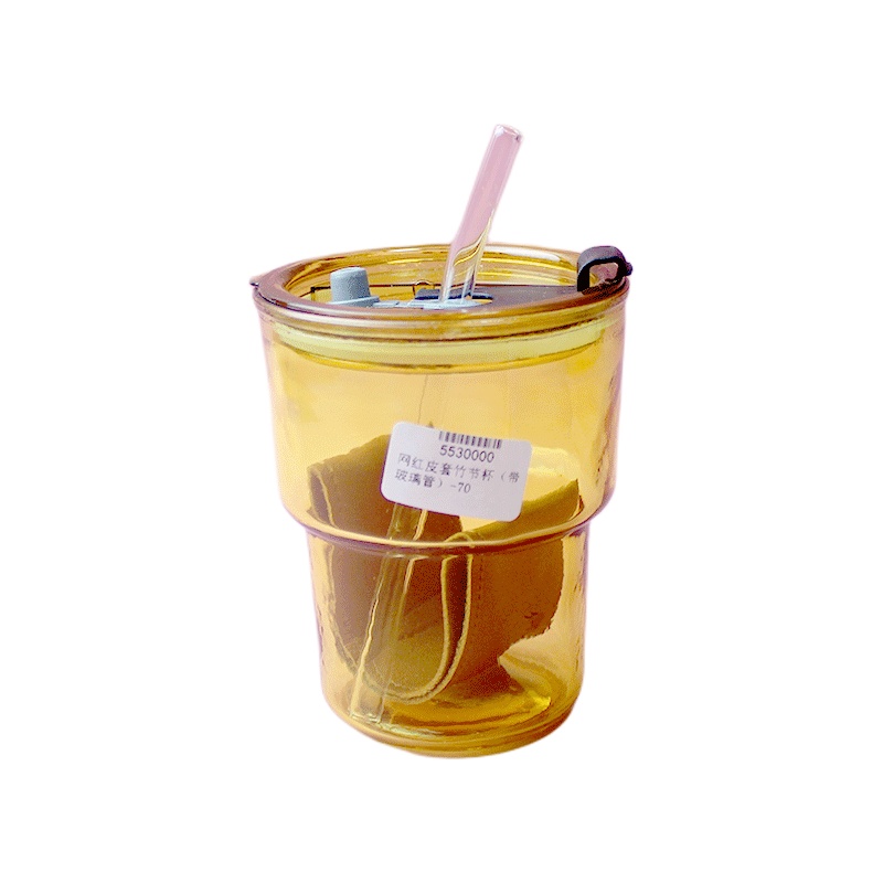 网红吸管皮套竹节杯 网红吸管皮套竹节杯