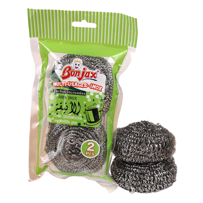 Bunker Kitchen household 2 bagged steel wire cleaning balls