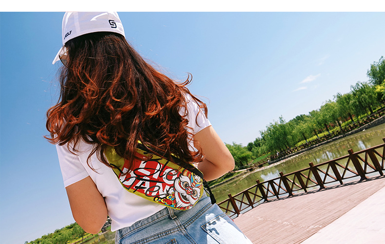 中国风潮流腰包防泼水多功能轻便休闲斜挎包GODSPEED品牌跨境货源详情图8