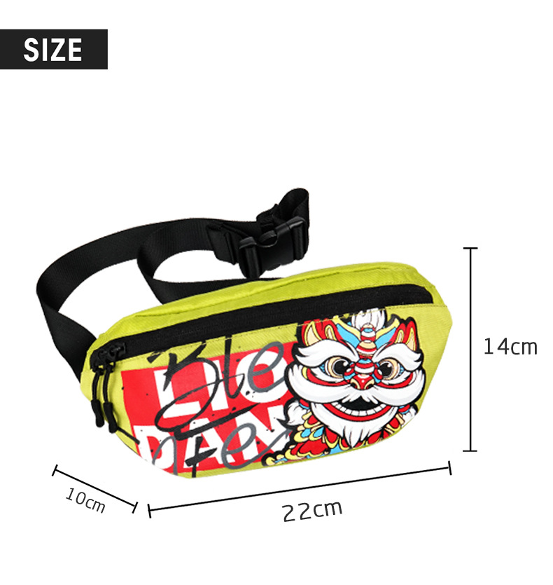 中国风潮流腰包防泼水多功能轻便休闲斜挎包GODSPEED品牌跨境货源详情图10