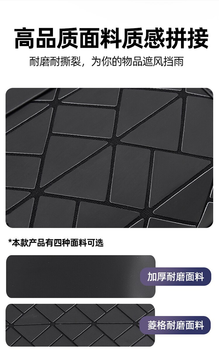 跨境菱格商务双肩包男大容量防水通勤电脑包时尚背包大学生书包详情图7