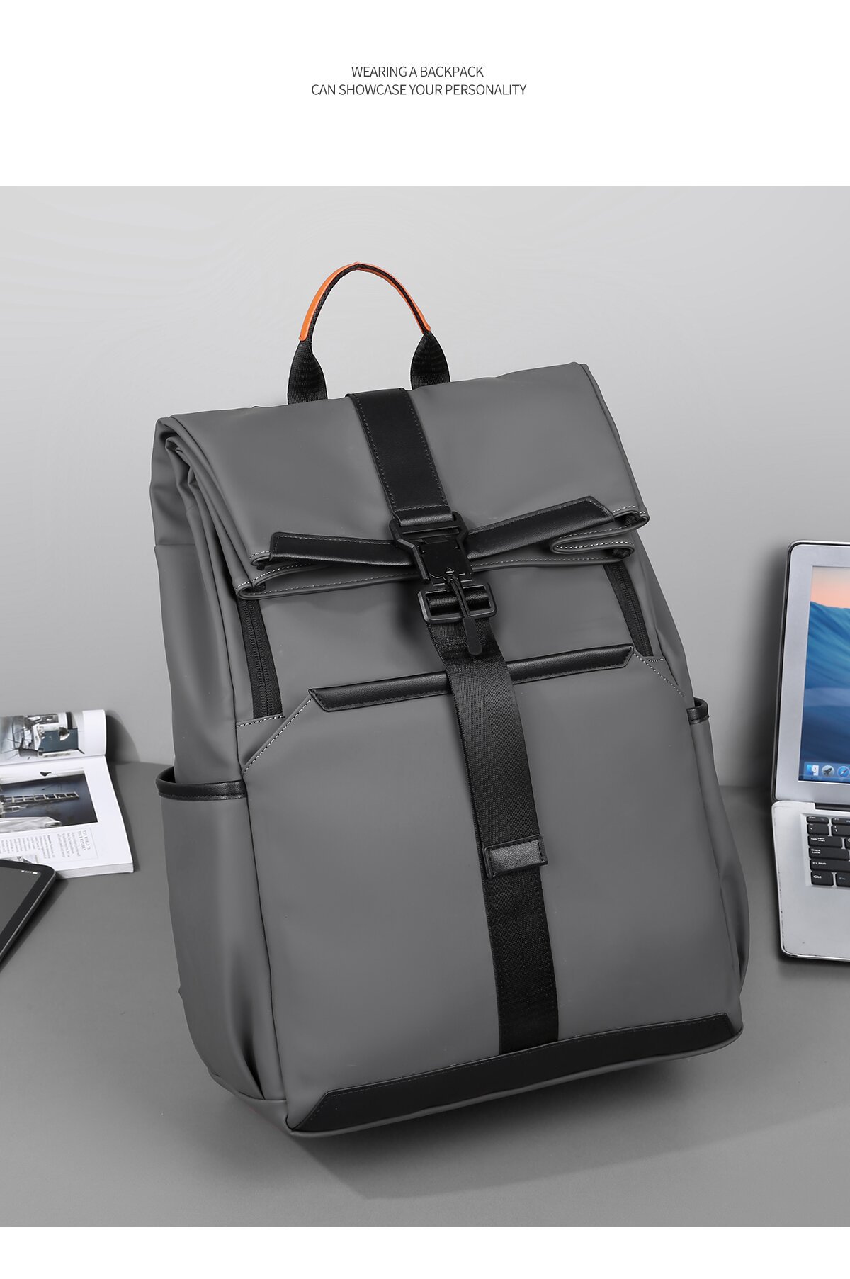 休闲通勤背包男士双肩包大容量电脑包男生户外运动旅行包书包防水详情图26