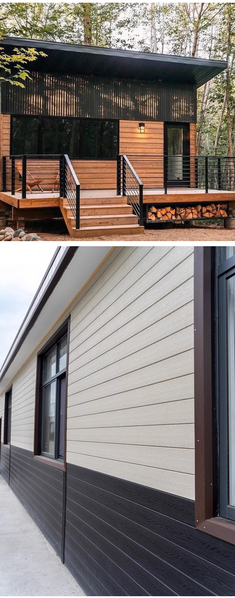 WPC室外木塑墙板别墅凉亭浮雕围栏耐晒PVC塑木户外护墙板外挂板详情图11