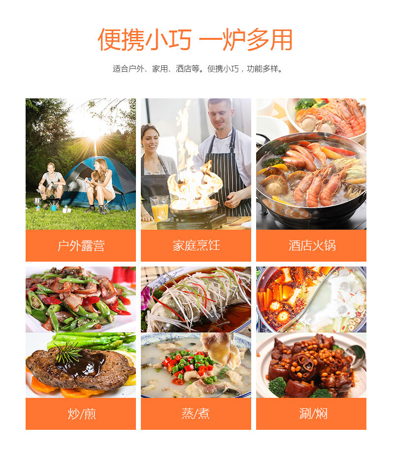 迷你小卡式炉家用瓦斯燃气卡磁卡斯炉户外炉具车载燃气炉详情图1