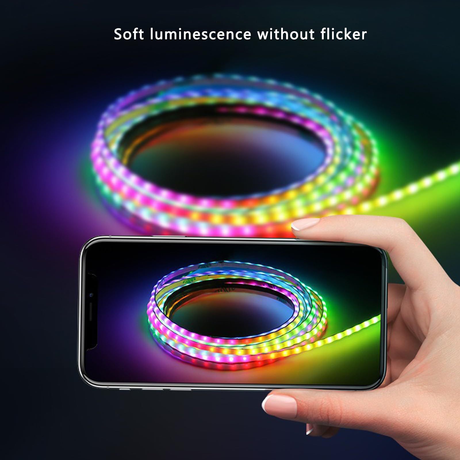 led灯条超省电汽车氛围灯LED幻彩灯带电竟房氛围感神器批发详情图6