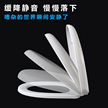 马桶盖家用通用快装加厚缓降坐便盖老式马桶圈坐便器盖板配件缩略图 1