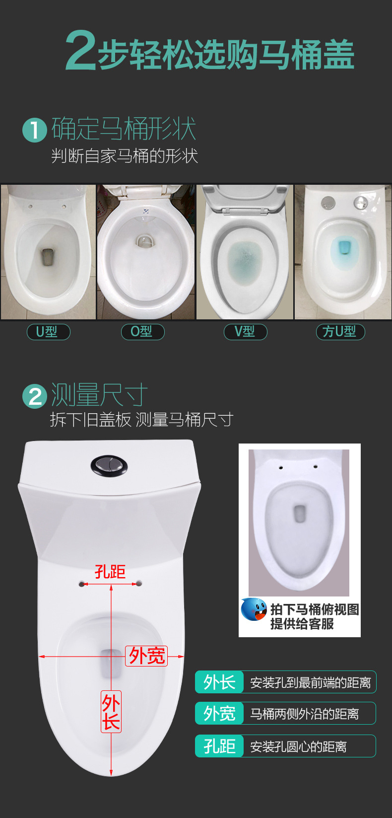 马桶盖家用通用快装加厚缓降坐便盖老式马桶圈坐便器盖板配件详情图5