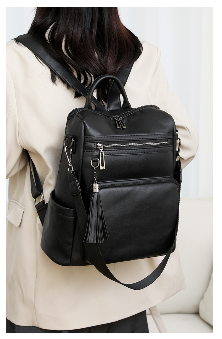 冬季新款欧美复古时尚女士双肩包大容量双肩包女士背包批发详情图27