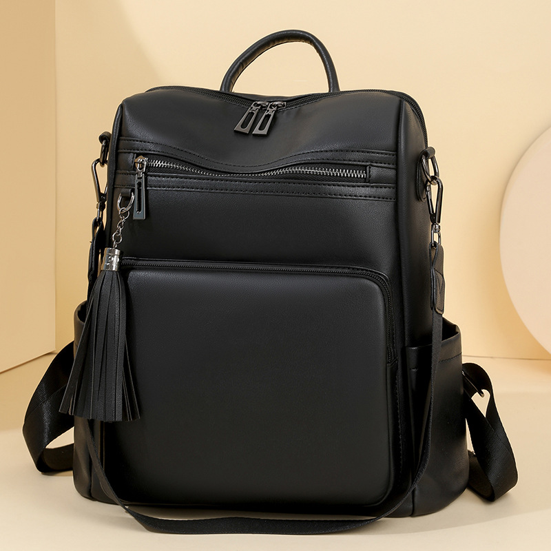 冬季新款欧美复古时尚女士双肩包大容量双肩包女士背包批发详情图18