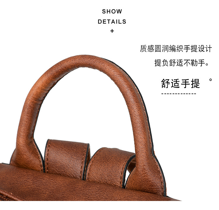 冬季新款欧美复古时尚女士双肩包大容量双肩包女士背包批发详情图34