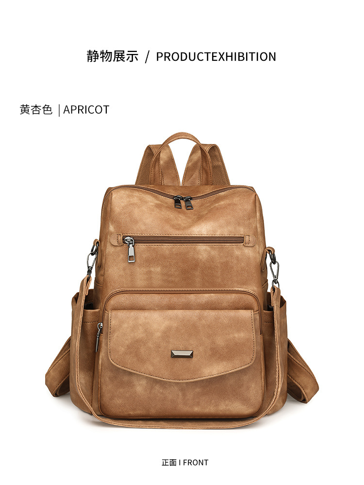 新款包包跨境女士双肩包大容量套包 复古子母包女包套装批详情图9