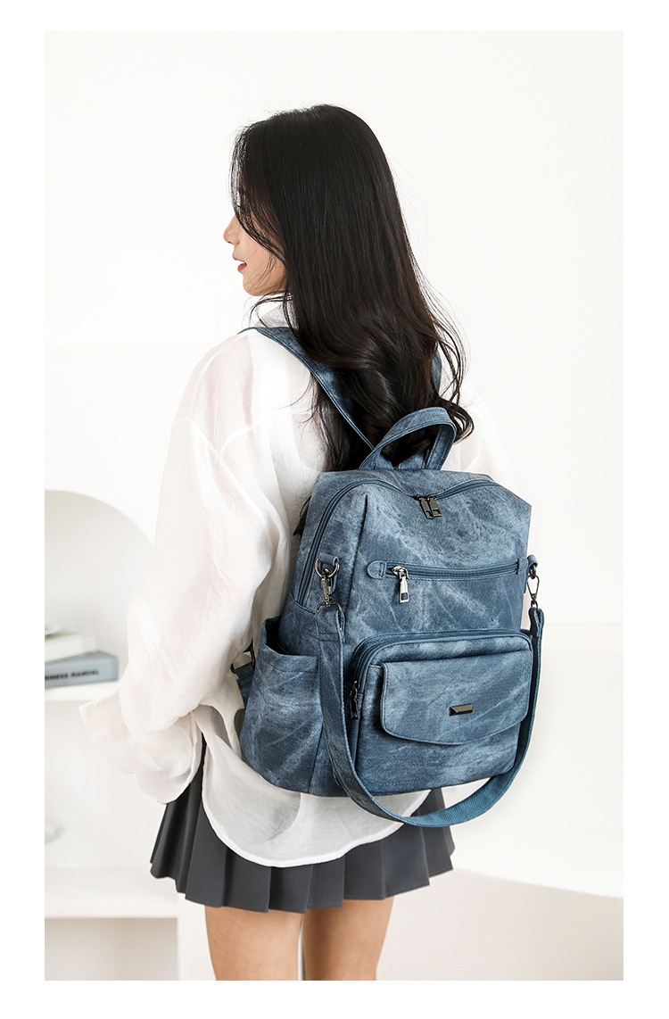 新款包包跨境女士双肩包大容量套包 复古子母包女包套装批详情图19