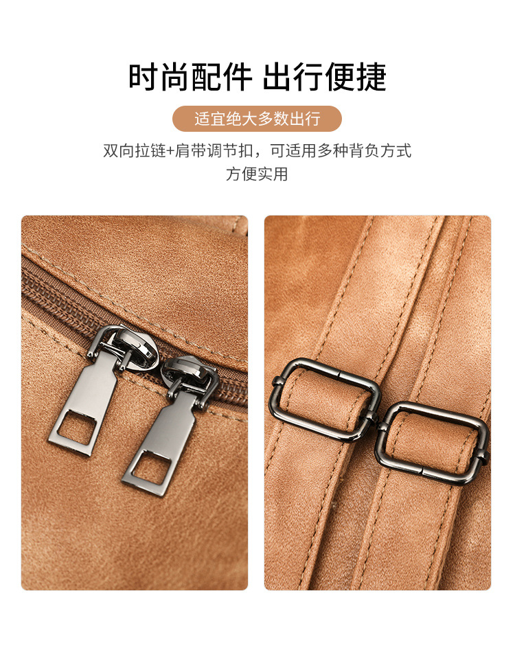 新款包包跨境女士双肩包大容量套包 复古子母包女包套装批详情图23